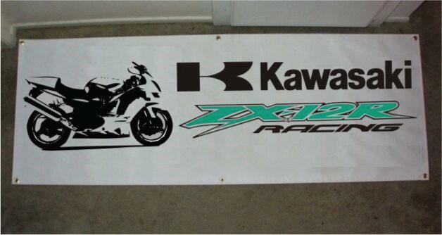 Kawasaki digitally printed banner