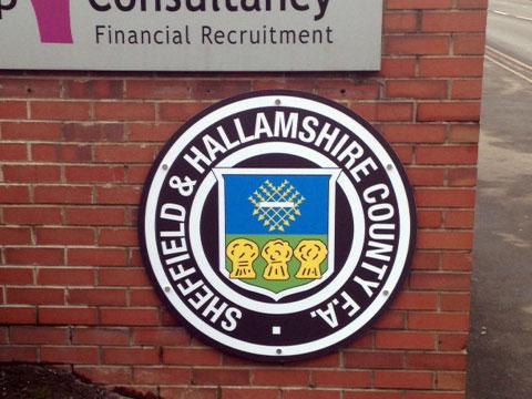 External signage for Sheffield and Hallamshire FC