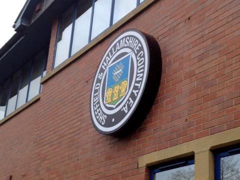 External signage for Sheffield and Hallamshire FC