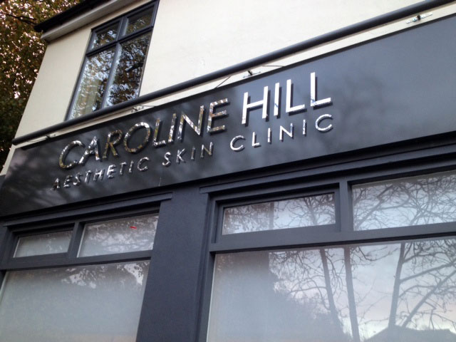 Caroline Hill shop signage in Sheffield