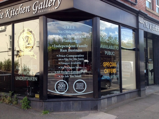 Kitchen Gallery shop signs Sheffield