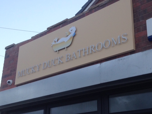 Mucky Duck Shop Sign sheffield