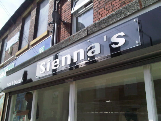 Sienna's - Perspex Sign