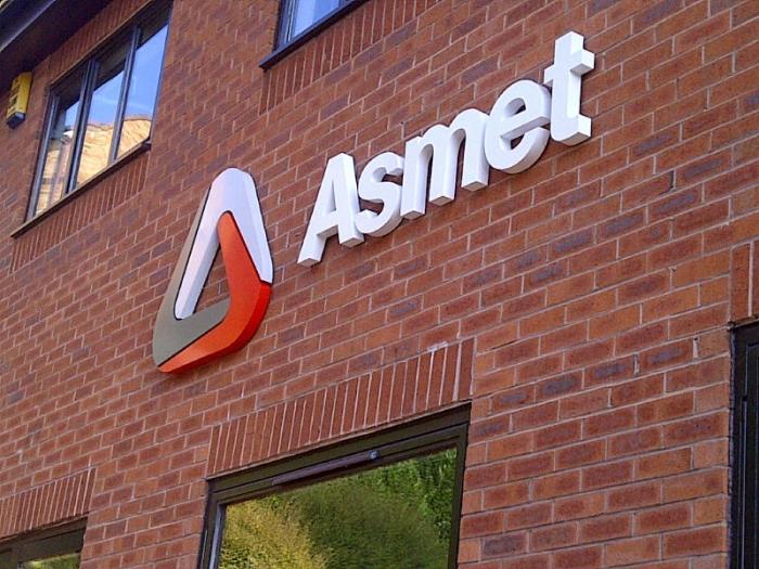 Asmet 3d sign Sheffield