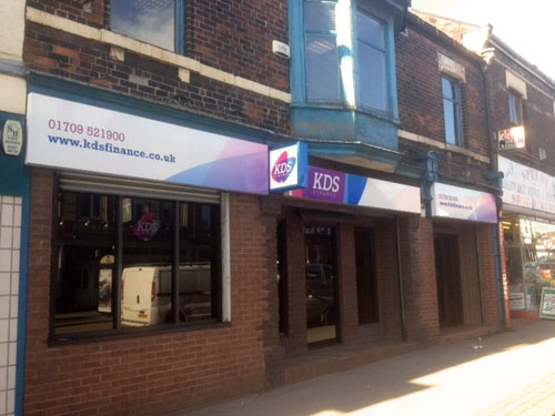 KDS shop sign Sheffield