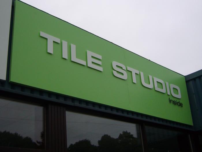 Tile Studio sign Nottingham