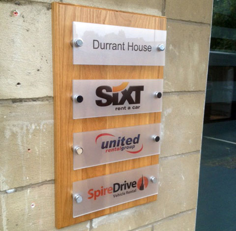 Durrant House outdoor signage Sheffield