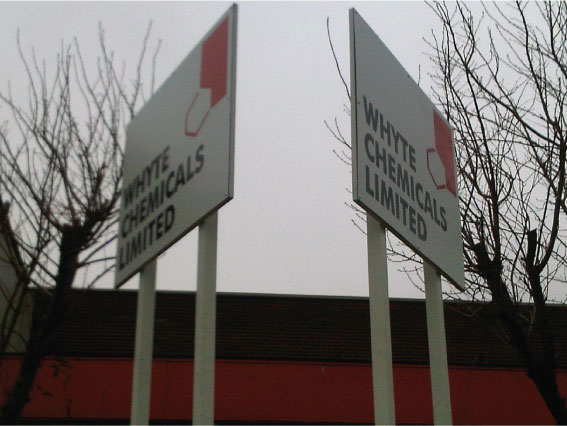 Whyte Chemicals Limited post signs