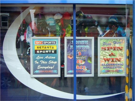 cycling shop window graphics Sheffield