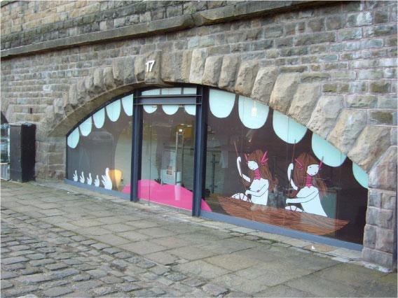 Hotel window graphics central Sheffield
