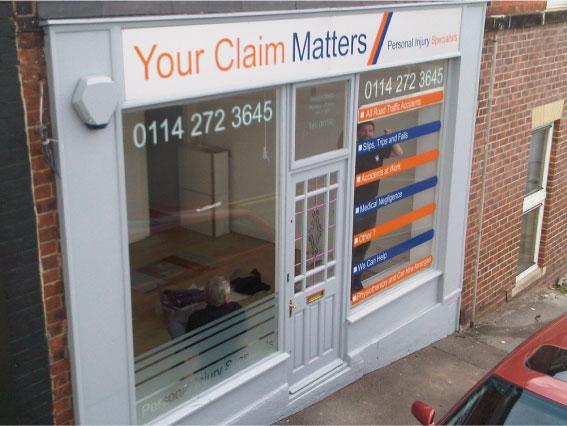 Your Claim Matters window graphics